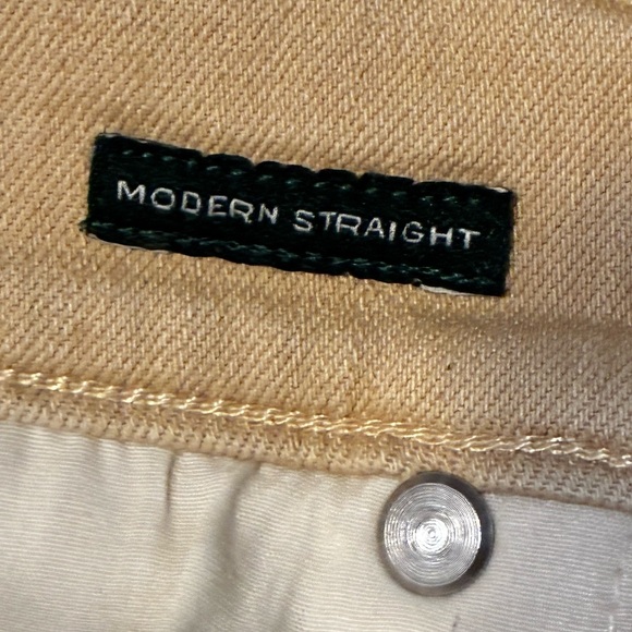 Lauren Ralph Lauren Women’s Modern Straight Tan Khaki Stretch Jeans Size 8P - Picture 8 of 13